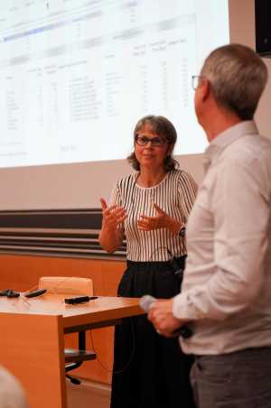 Ana Maria Matache (Julius Bär) and Patrick Cherdito (ETH Zurich)
