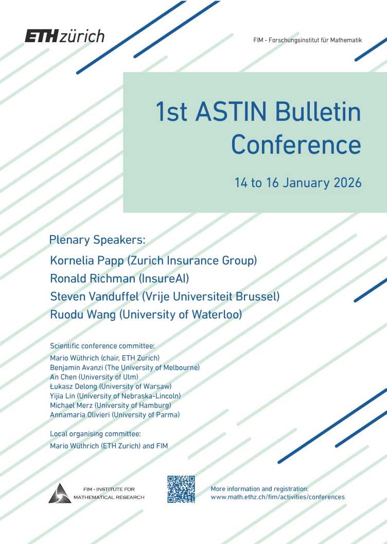 Enlarged view: Poster ASTIN Bulletin Conference